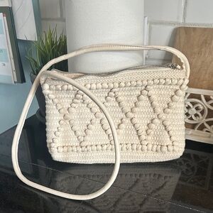 H&M Cream Textured Crossbody Bag
